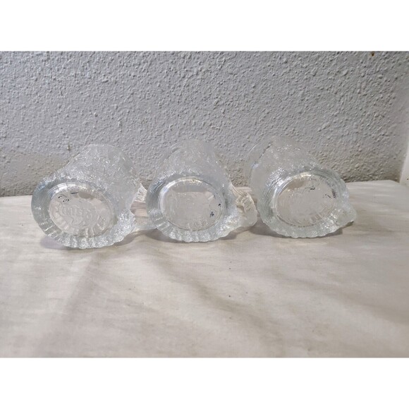 1993 Set of 3 FLINSTONES McDonald's Complete Cups Mugs Frosted Glass Vintage Lot - Picture 8 of 16